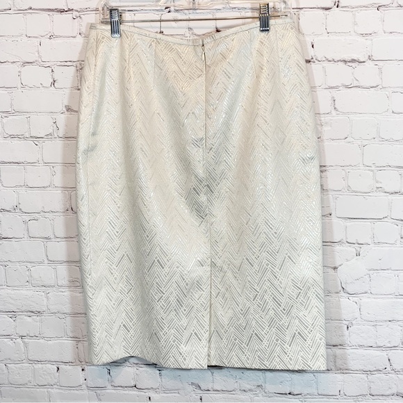 Kasper midi skirt shimmering white - Picture 2 of 6